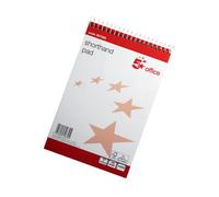 Fivestar 5 Star Office Shorthand Ruled 160 Pages 80 Sheets 127X200mm Pack 10, White