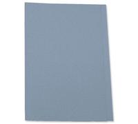 5 Star Office Square Cut Folder Recycled Pre-punched 250gsm Foolscap Blue Pack 100