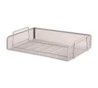 5 Star Mesh Letter Tray Scratch Resistant Stackable Side Load Landscape Foolscap Silver 287926