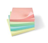 Fivestar 5 Star Re-Move Notes Repositionable Pastel Pad Of 100 Sheets 75X75mm Assorted Ref Pack Of 12