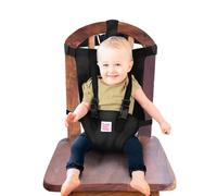 FiveStarBaby Travel Harness Seat for Toddlers - Portable High Chair for Travel | Baby Seat Harness for Golf Carts and Dining | Compact Chair Harness for Babies | Baby Travel Gear - Black