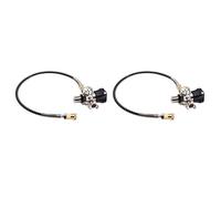 Fivetwofive 2pcs M18X1.5 Thread 4500Psi SCBA Valve Regulator Fill Station Hose for PCP Air Tank