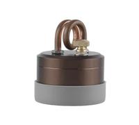 Fivetwofive Mini Alcohol Stove Outdoor Portable Solid Shell Powerful Safe Spirit Burner Camping Windproof Card Stove Coffee Color