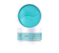 Fivewan Blue Under Eye Gel Patches for Dark Circles and Puffy Eye Bags, 60 Pcs Collagen Under Eye Mask for Removing Wrinkles Hydrating Gel Mask - Vitamin C & Vitamin E (Pack of 60, Blue)