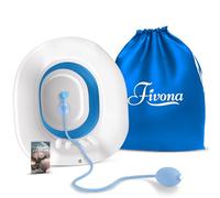 Fivona Sitz Bath for Toilet Seat with Massage Hand Flusher and Storage Bag; Postpartum Care and Hemorrhoid Treatment; BPA Free V Steam Kit; Perfect for Perineal Soak and Portable Bidet