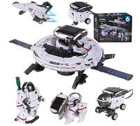 Fivtsme Solar Robot Toy from 8 Years, 6-in-1 STEM Solar Robot Toy, Cosmos Experiments for Children from 8 Years, Construction Toy Construction Kit Gifts for Boys Girls from 8 9 10+ Years