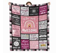 Fiwbnasz Get Well Soon Gifts for Women - Inspirational Blanket for Comfort and Healing, Sympathy Gift for Woman - Motivational/Encouragement/You are Awesome 60"x50" Throw Blanket