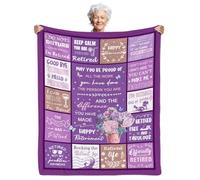 Retirement Gift for Woman, Retirement Gifts, Best Retirement Gifts for Women/Men, Retirement Blanket for Women 2024, Funny Farewell Gifts for Coworkers Women, Going Away Gift, Happy Retirement(60x80")