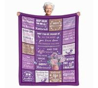 Retirement Gift for Woman, Retirement Gifts, Best Retirement Gifts for Women/Men, Retirement Blanket for Women 2024, Funny Farewell Gifts for Coworkers Women, Going Away Gift, Happy Retirement(60x80")