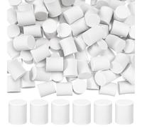 Fiwochic 100 Pcs Fake White Marshmallow Bulk Mini Marshmallow Decorations Small Fake Candy Charms Cute Kawaii Artificial Sweet Candy Flatback Charm for DIY Crafts Making Gifts, 1.18 Inch, Foam, No