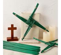 Fiwochic 100 Pcs Green Irish Rushes for St. Brigids Cross All Natural Imbolc Gift Saint Brigid's Cross for Irish Blessing Gift Traditional Decor for Celtic Imbolc 13.78inch