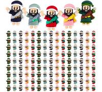 Fiwochic 150 Pcs Little Jesus Figures Christmas, Mini Jesus Bulk Loves You Christ Figures Tiny Xmas Sunday Religious Party Favors Gift (Multicolor)