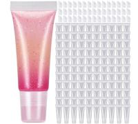 Fiwochic 300 Pcs Lip Gloss Tubes Empty Bulk 8ml - Clear Squeeze Lip Balm Containers for DIY, Travel Toiletries, Ointment Storage, Personal Care Filling, Business Sampling, Private Label or Resale Use