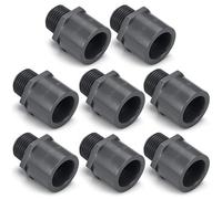 Fiwochic 8 Pcs 1/2 Inch PVC Pipe Fitting Male Adapter Schedule 80 Socket x Npt Compatible with 836 Series Heavy Duty Industrial Grade Corrosion Resistant Plumbing Irrigation Connector for Water