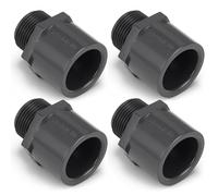 Fiwochic 8 Pcs 3/4 Inch PVC Pipe Fitting Male Adapter Schedule 80 Socket x Npt Compatible with 836 Series Heavy Duty Industrial Grade Corrosion Resistant Plumbing Irrigation Connector for Water