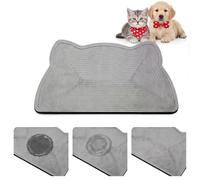 Fiwochic Pets Stone Dry Mat Absorbent Feeding Mat Placemat for Dogs and Cats Water Bowls Quick Drying Tray for Pet Cat Water Fountains Diatomaceous Earth Nonslip Dog Accessories for Messy Drinkers