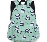 Fiwsuyr Student Backpack,17-Inch School Backpack for Teenagers,Backpack for School or Travel,Polyester Material, Pandas, 16.5 inches, Modern
