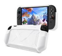 FIWWAT Protective Case for Nintendo Switch 2 2025, Soft Anti-Scratch Shell with Ergonomic Grip Design, Waterproof Shock-Absorption and Non-Slip Case for Switch 2- White