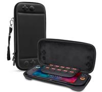 FIWWAT Slim Carrying Case for Nintendo Switch 2 7.9 Inch, Portable Travel Bag with 10 Game Card Slots and Accessories Pouch, Waterproof Anti-Scratch Protection, Black