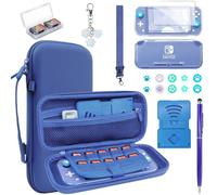 FIWWAT Switch Lite Case, Protective Case 19 in 1 for Nintendo Switch Lite Accessories Bundle with Switch Lite Screen Protector Cover Grey