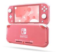 FIWWAT Switch Lite Case Protective Case for Switch Lite, Soft Lite Cover Compatible with Switch Lite TPU Cover with 2 x Thumb Grip Caps Carry Travel Case for Boys Girls, Clear