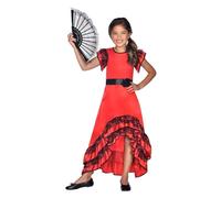 (Fix 12/25) (9910664) Childs Flamenco Girl Costume Dress (4-6yr)