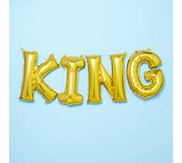 (Fix 2/1) (9917819) Coronation "KING" Balloon Set