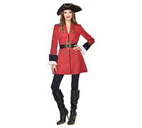 amscan (PKT) (9910494) Adult Ladies Captain Pirate Costume Set (UK 16-18)