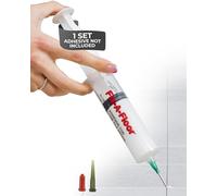 Fix-A-Floor 60ml Floor Tile Adhesive Syringe Kit - Vinyl Floor Repair Kit with Steel Needle Applicator - Injector Solution for Thin Grout Line & Tile Repairs (Adhesive Not Included)