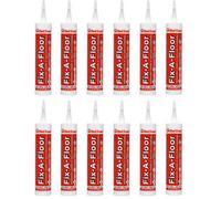 Fix-A-Floor Extra Strength Bonding Adhesive For Loose And Hollow Tiles, Wood, Lvt & Laminate. Includes 2mm+ Tip - Pack Of 12