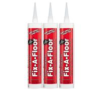 Fix-A-Floor Extra Strength Bonding Adhesive for Loose & Hollow Tiles, Wood, LVT & Laminate - Eco-Friendly & Non-Toxic - Includes 2mm and Customisable Patented Tip & Preservation Cap (Pack of 3)