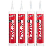 Fix A Floor Extra Strength Floor Tile Adhesive - 4-Pack Vinyl Floor Adhesive for Hollow Tiles, Laminate, Creaking Wood & More - Versatile Injector Solution, 300ml Standard Bottle