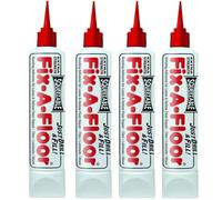 Fix A Floor Extra Strength Floor Tile Adhesive Squeezable 300ml Tube - 4-Pack Vinyl Floor Adhesive for Hollow Spots, Laminate, Creaking Wood & More - Versatile Injector Solution
