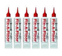 Fix A Floor Extra Strength Floor Tile Adhesive Squeezable 300ml Tube - 6-Pack Vinyl Floor Adhesive for Hollow Spots, Laminate, Creaking Wood & More - Versatile Injector Solution