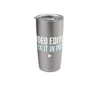 Fix in Post Video Editor Film Maker Post Production Editor Stainless Steel Insulated Tumbler