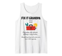 Fix it Grandpa Definition Gifts Fathers Day Men Tank Top
