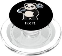 Fix It Panda Mechanic Graphic PopSockets PopGrip for MagSafe