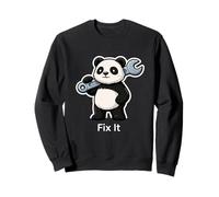 Fix It Panda Mechanic Graphic Sweatshirt