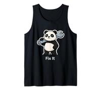 Fix It Panda Mechanic Graphic Tank Top