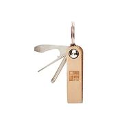 Fix Manufacturing Surf Cloak Keychain fin Key Leather Combo Tool with Bottle Opener