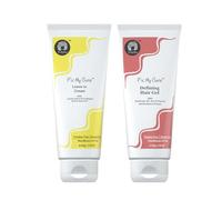 Fix My Curls Travel sized Protein Styling Bundle With Defining Hair Gel And Leave In Cream for Frizz Control, Shine, Curl Definition & Cruelty Free, Frizz Control(50 Gm Each)