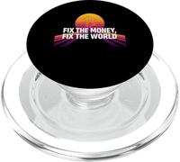 Fix the money fix the world truth freedom hope bitcoin PopSockets PopGrip for MagSafe