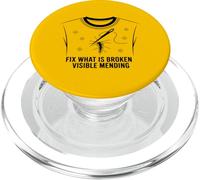 Fix What Is Broken Visible Mending Clothing Repair PopSockets PopGrip for MagSafe