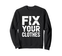 Fix Your Clothes Visible Mending Slow Fashion Repair Sewing Sweatshirt
