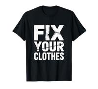 Fix Your Clothes Visible Mending Slow Fashion Repair Sewing T-Shirt
