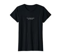 Fix Your Eyes On Jesus Minimalist Christian Value Graphic T-Shirt, Women, Black, M