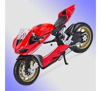 FIXARE 1:18 Scale Motorcycle Models For 1199 Superleggera Red&White Diecast Moto Miniature Race Toy For Gift Collection