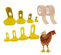 Fixation rails for chickens, ducks and goose legs, chicken leg splint for chickens in different growth stages, 10 pieces, adjustable support band for cocks, broken feet, poultry, young birds