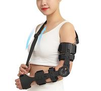 Fixation Sling Orthosis Protector Recovery Support for Arm,Adjustable Night Elbow Splint for Men Women(Left)