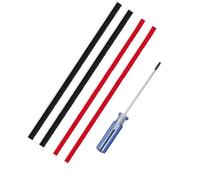 Fixbetter 4Pcs Replacement Rolling Brush Plush Strips for Dyson V8, V10 Vacuum Cleaner, Vacuum Cleaner Rolling Brush Strips with Screwdriver